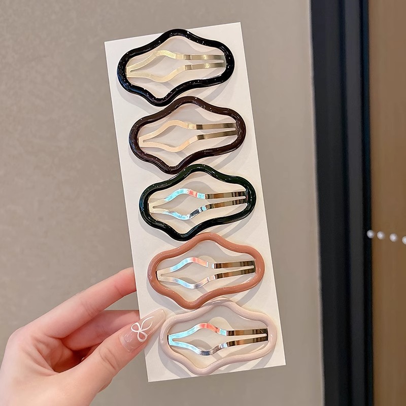 Pinza bb de color dopamina para niños cabello roto estrella de cinco puntas horquilla para niñas que no lastima el cabello, pinza para el cabello con flequillo para bebés, accesorios para el cabello lindos