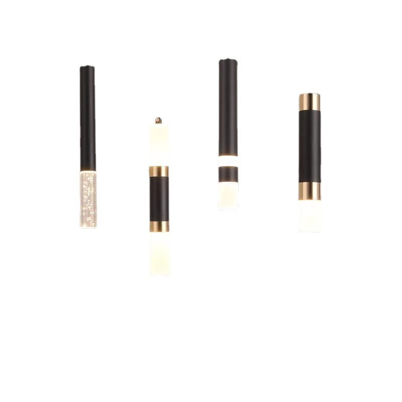 Lámpara de plumas de lujo nórdico, lámpara LED acrílica para barra, mostrador, isla, recepción, alas de ángel, lámpara de comedor, estilo de lujo