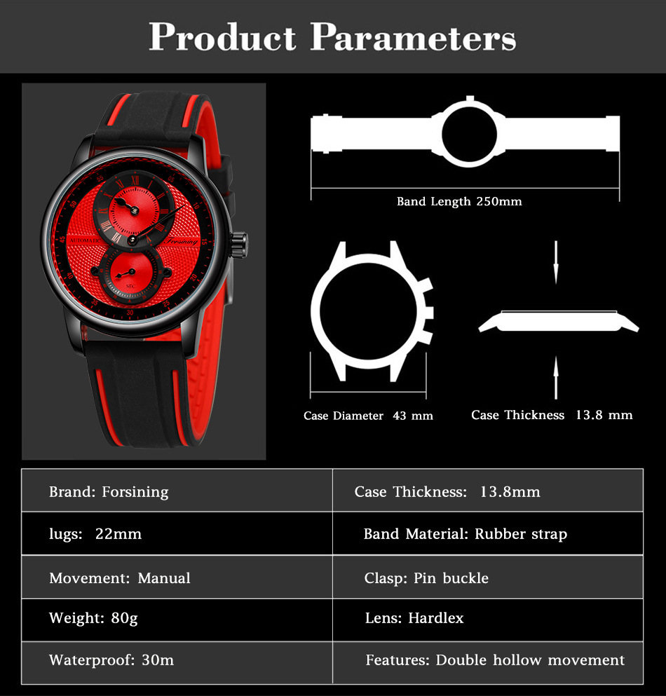 Automatic Mechanical Watch For Men And Women Round Design_voghion.com