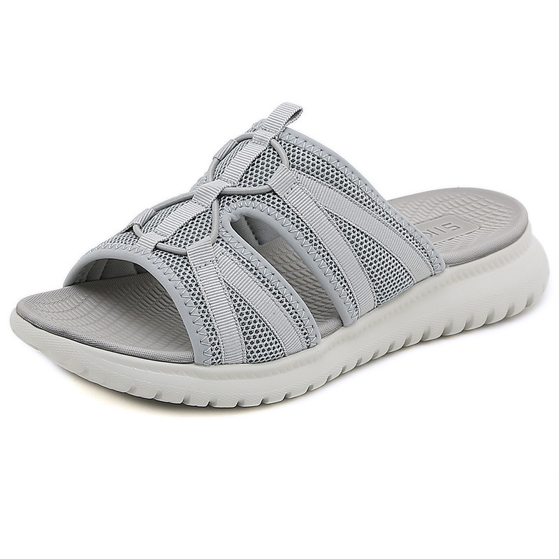 Stock H1109 - A7 Europa y los Estados Unidos 2025 nuevo deporte MD sandalinas casuales de mujer de color sólido cómodas sandalias de tamaño grande mayorista