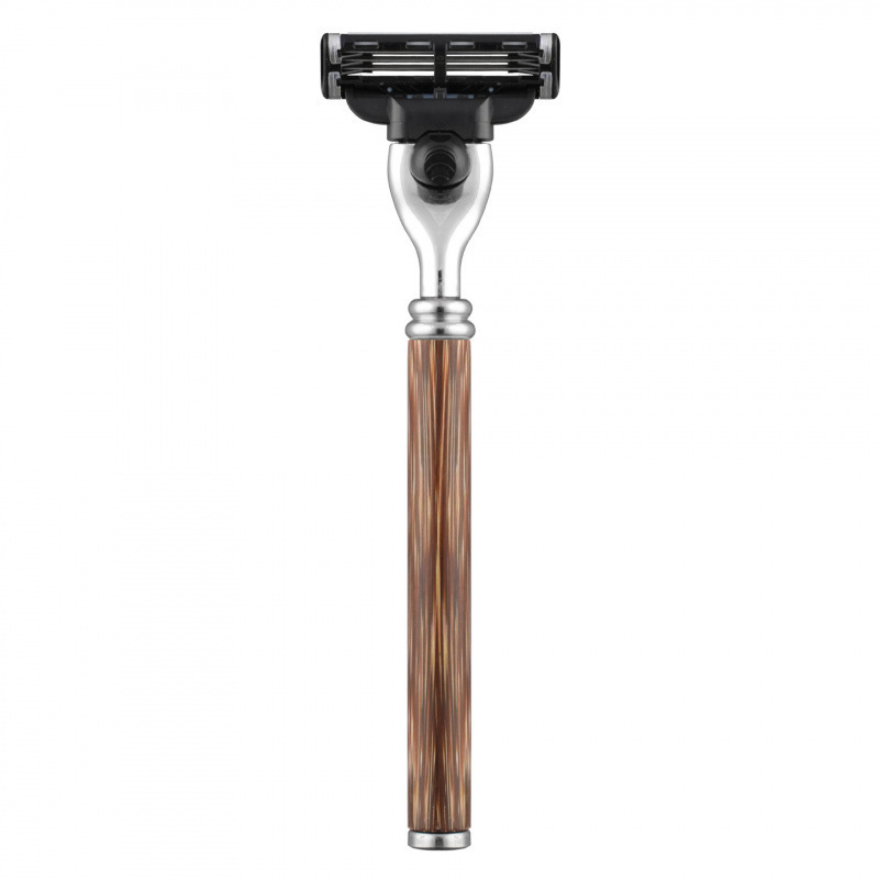 Fengsu 3 manual razor, manual shaving knife, three-layer blade holder, three-layer razor body, gold bamboo, brown bamboo Fengsu 3 manual razor, manual shaving knife, three-layer blade holder, three-layer razor body, gold bamboo, brown bamboo