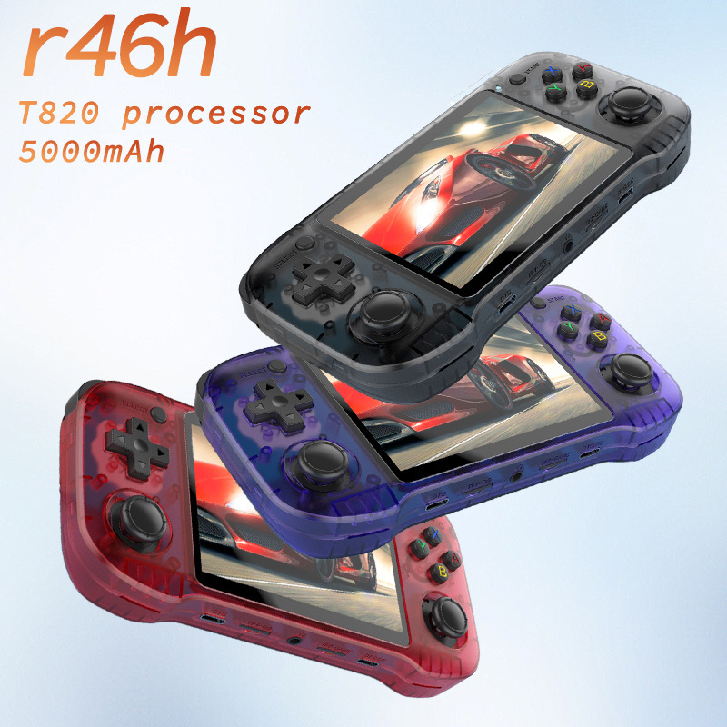 New R46H Handheld Game Console Open Source System Portable Retro Gba Game Childhood Nostalgia Ps1 Open Source Arcade