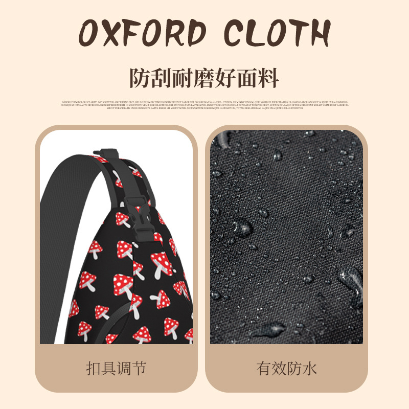 Transfronterizo amazon impresión bolsos de bolsos de ocio estudiantes bolsos de pecho portátiles de moda para hombres y mujeres bolsos personalizados fabricantes al por mayor image 4