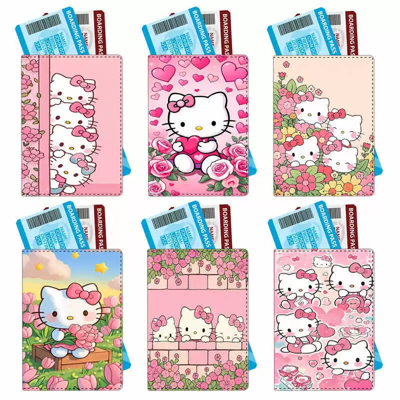 Sanrio, мультяшный универсальный портмоне-паспорт, чехол для путешествий, защитный чехол