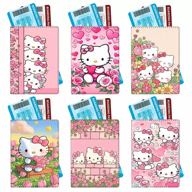 Sanrio, мультяшный универсальный портмоне-паспорт, чехол для путешествий, защитный чехол
