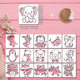 Cross-border Amazon new 16 cartoon animal template cute cartoon animal theme can be repeated to make