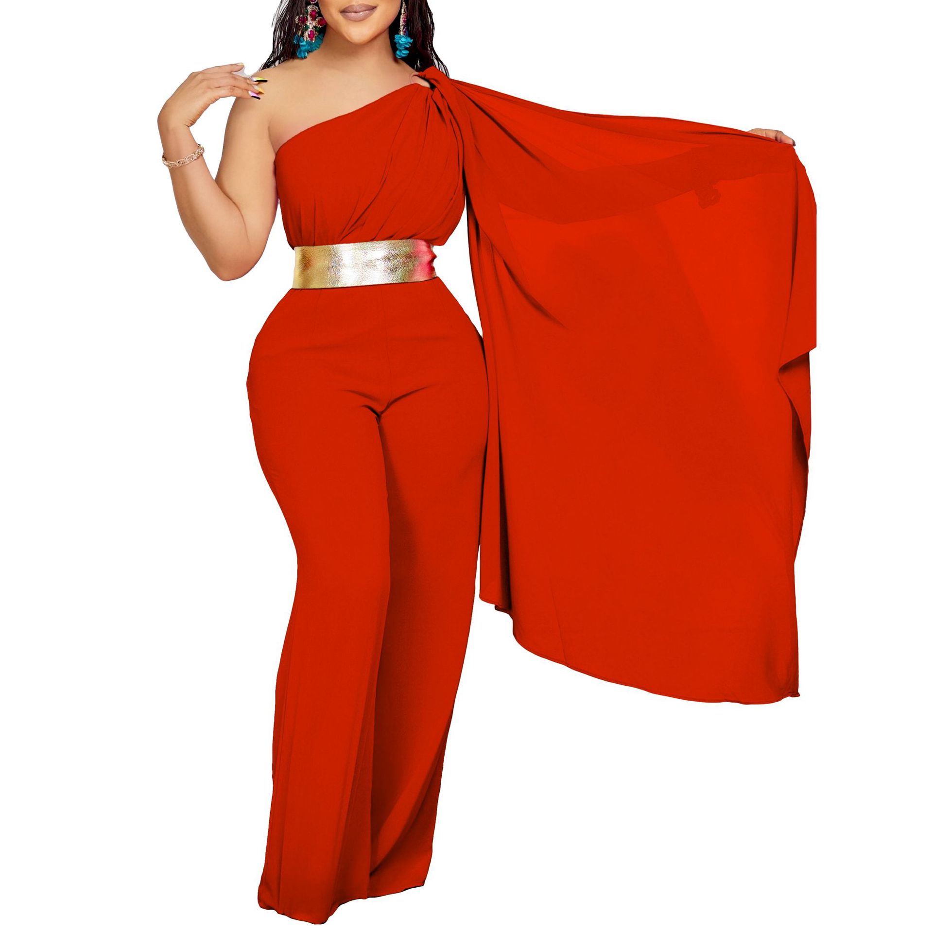 595g Weight Asymmetrical Sleeve Sleeve Length Full Length Pants Length Spandex, Polyester Fabric Type High Waist Waist Line Jumpsuits Pants Type Stretchy Elasticity Bodysuits Tops Type Holiday, Cocktail Party Occasion Slim Fit Type Solid Color Pattern Summer, Spring Season Women's Gender Sexy, Streetwear Style Women's Holiday Cocktail Party Bodysuits Sexy Streetwear Solid Color Full Length Jumpsuits 52