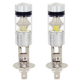 汽车LED车灯H1 3030 20led前雾灯H1 100w大功率高亮LED仿雾灯泡