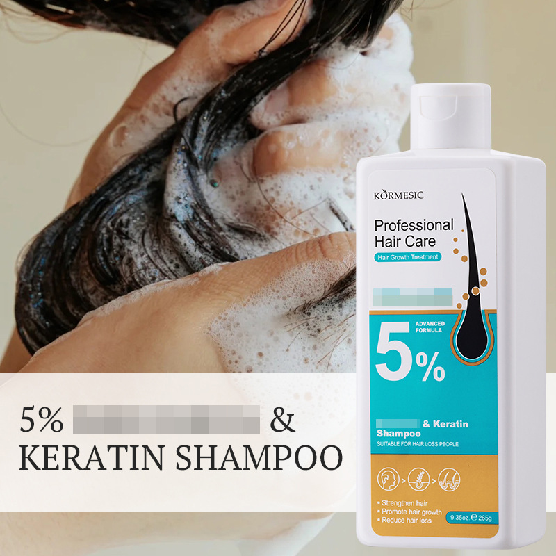 Champú KORMESIC totalmente en inglés, refrescante, limpiador e hidratante, fabricante transfronterizo de comercio exterior, venta al por mayor en stock.
