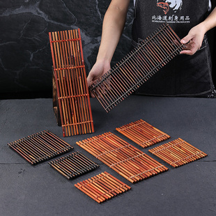 √ Japanese Sashimi Plate Decoration Small Bamboo Plate Seafood Decoration Japanese Barbecue Sushi Decoration