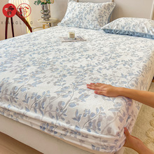 【唤醒冬日】高克重加厚保暖雕花牛奶绒单品床笠 陷入温暖 爱上冬