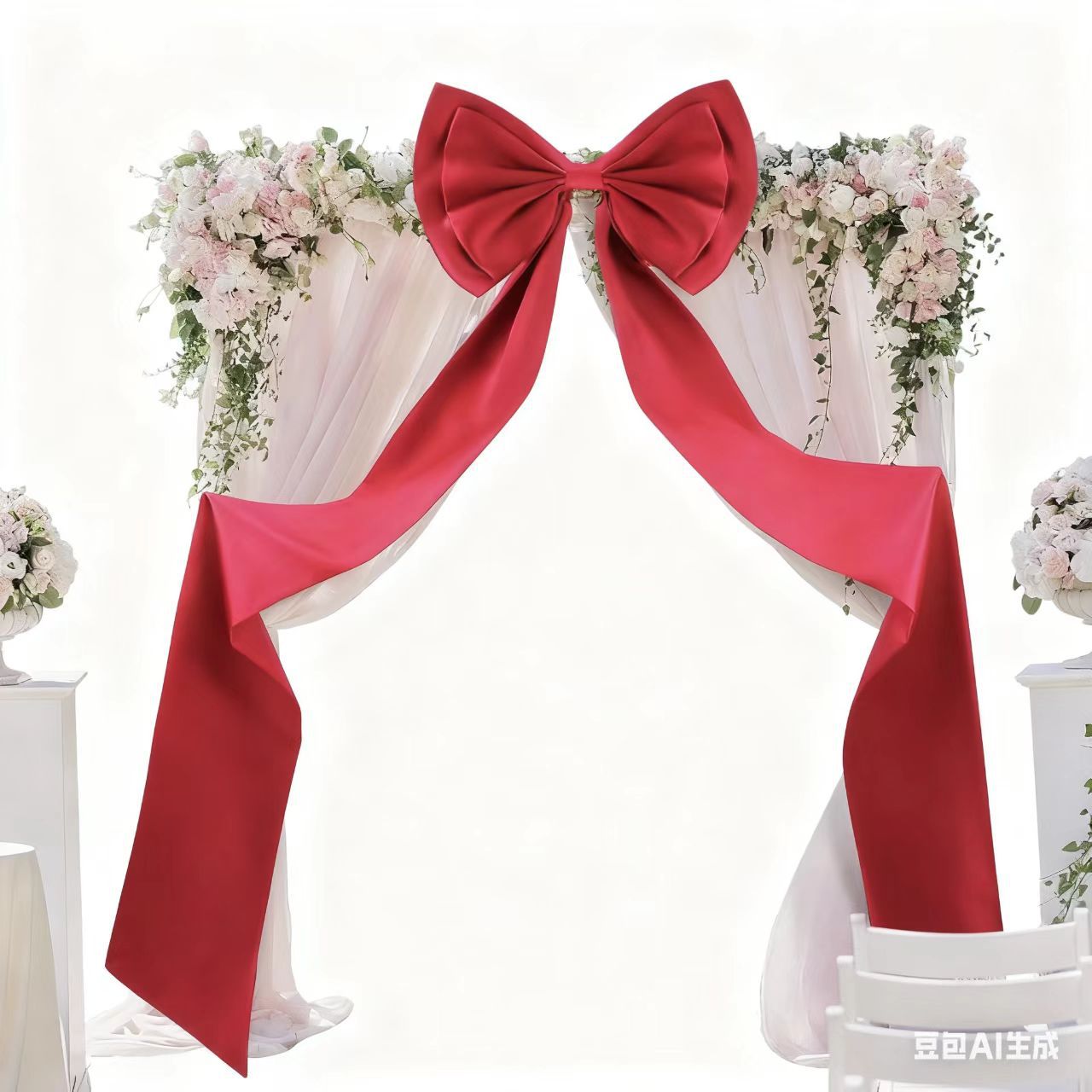 50*190 Huge Bow Decoration Wedding Room Engagement Photo Birthday Popular Party Set Props