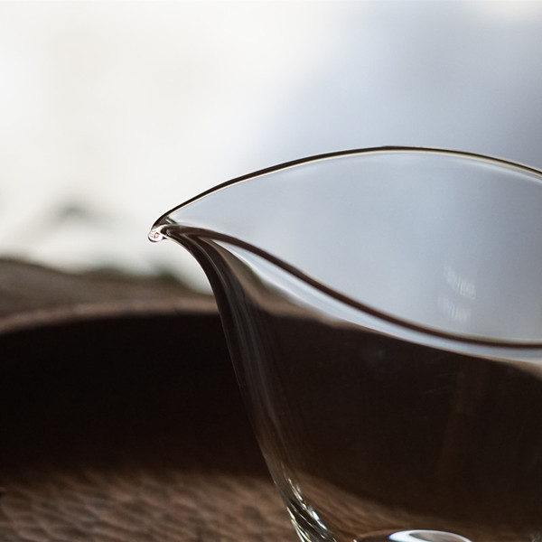 Japanese glass tea cup