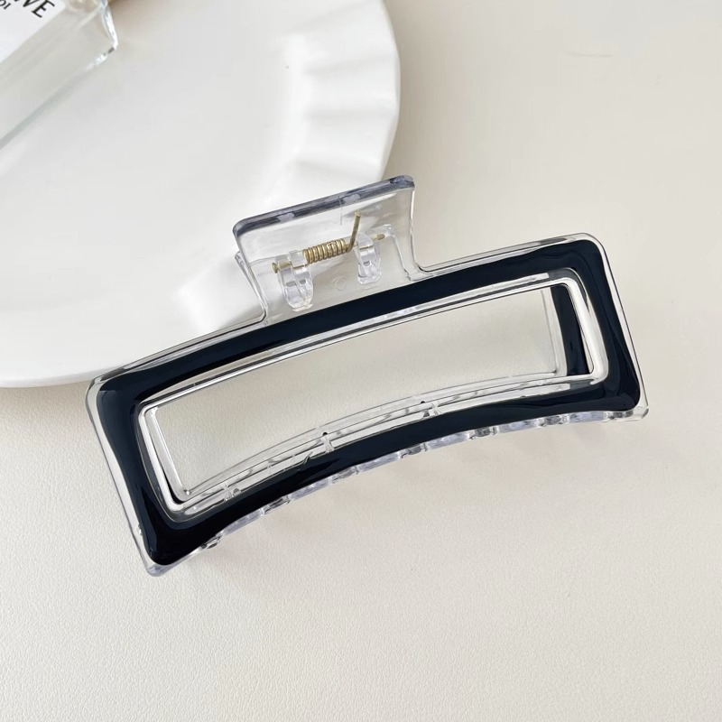 Clip de garra grande Placa de horquilla de acrílico horquilla hembra elegante temperamento tiburón clip tocado clip de Cabeza trasera horquilla