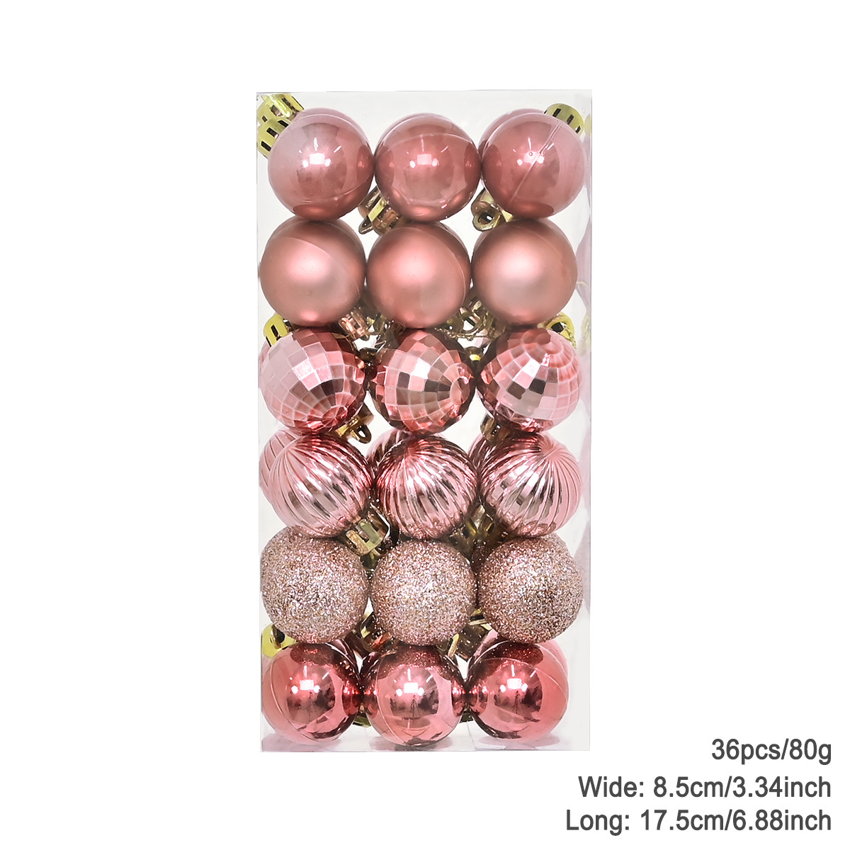 Transfronteriza decoraciones de Navidad Bola de galvanoplastia árbol de Navidad colgante bola decorativa bola colgante 3cm-36pvs BOLA DE Navidad