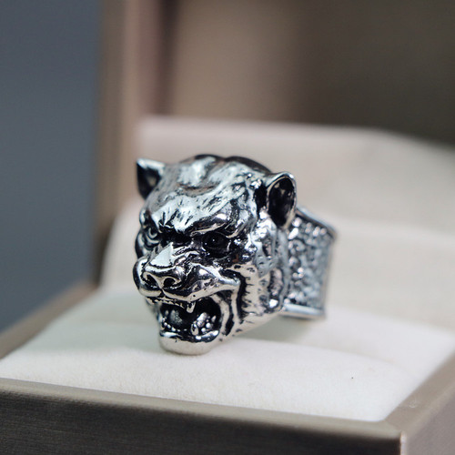 Trendy Metal Ring for European and American Men, Retro Cool and Stylish Design, Totem Geometric Men's Ring Collection