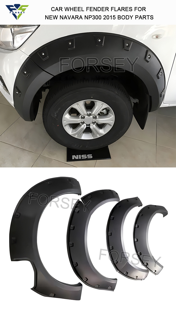 Suitable for 2015-2020 Nissan Navara body kit, anti-scratch mudguard decorative parts with stud wheel arches