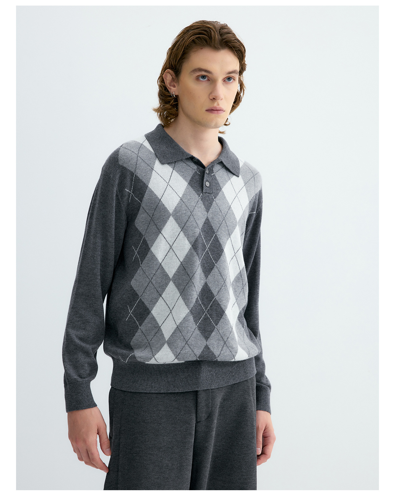 UNF Ralph Plaid 300g Polo Sweater