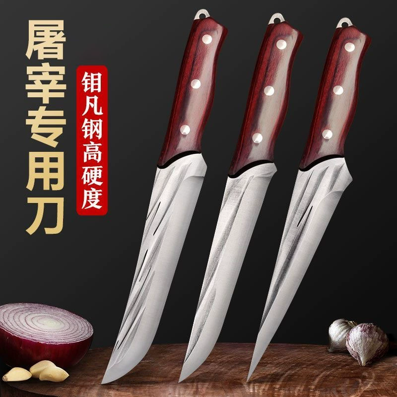 Кованный ножевая филейная ножка, нож для забоя свиней, нож мясника, нож шефа, забой овец, резка мяса, кончик ножа, специальный нож для забоя свиней оптом