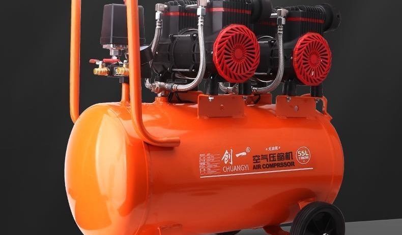 Small Silent Industrial-Grade Air Compressor 220V Oil-Free Mini High-Pressure Air Pump Air Compressor