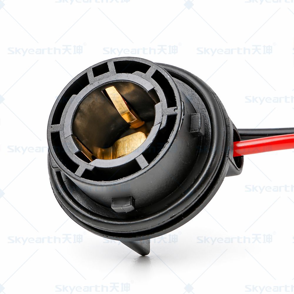 Lámpara de dirección LED enchufe accesorios del coche BAU15S/1156 solo pie plano pendiente 150 ° socket conector de alambre