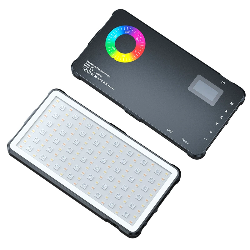 RGB Camera Fill Light MAMEN C02, portable handheld, 25W / 10000 mAh options