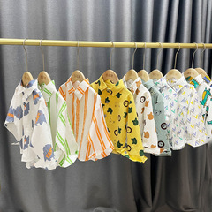 Baby spring and autumn style shirts baby new long-sleeved shirts children's Korean fashion children's clothing children's autumn clothing men's fashion