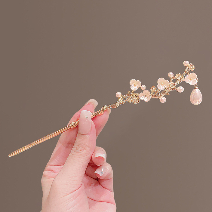 Sensación de alta calidad delicada camellia temperamento disco chino estilo antiguo estilo chino cheongsam pinzas de cabeza