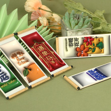 爆款3D膨胀木质卷轴冰箱贴网红旅游伴手礼冰箱装饰磁性贴