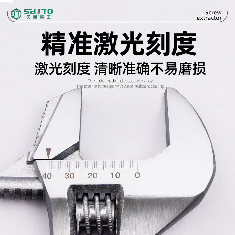 Ventas de la fábrica Jiutong multi-función de tubo activo de doble propósito llave grande llave ajustable abierta llave ajustable