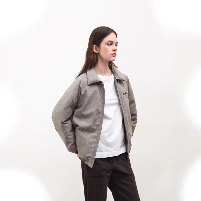 Winter 100% Wool Gold Sequin 95% White Goose down Thickened Jacket Casual Workwear 75890 Winter 100% Wool Gold Sequin 95% White Goose down Thickened Jacket Casual Workwear 75890