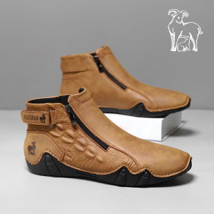 Cross-border Explosions Martin Boots Independent Station plus size Men's Shoes High-top Men's Casual Shoes Outdoor Casual Shoes 24001