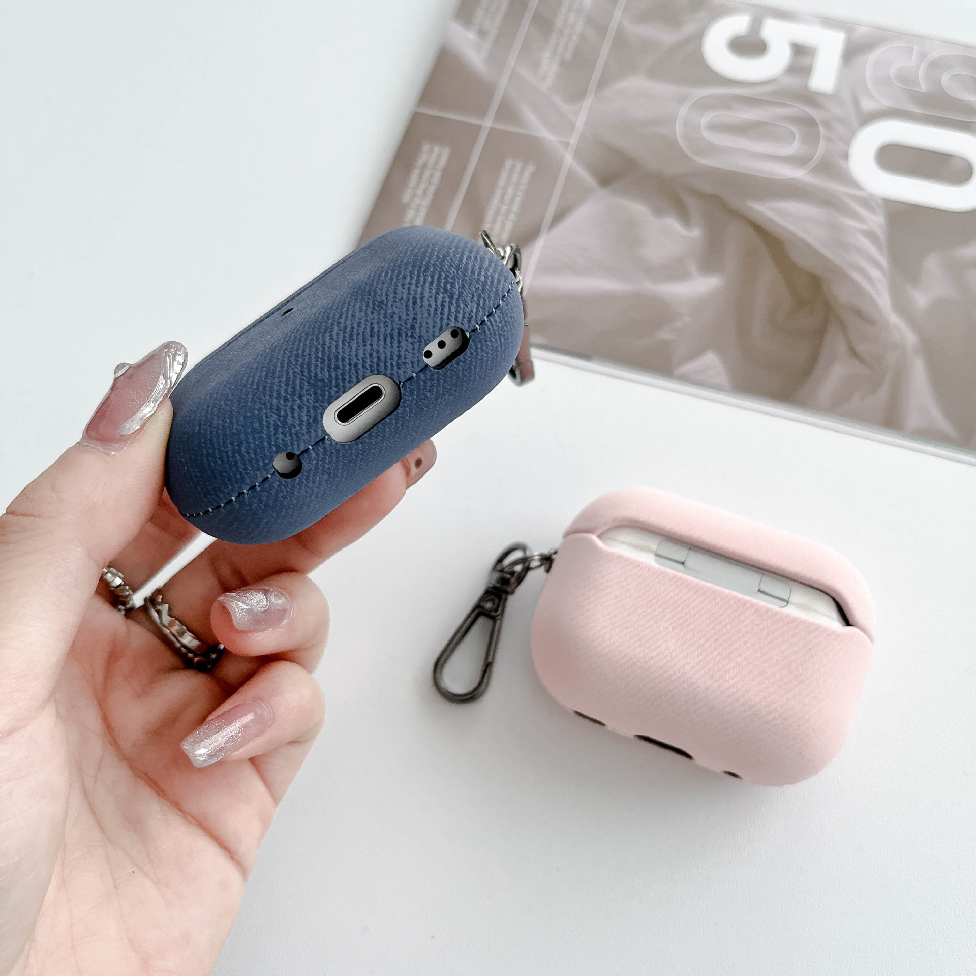 Deerskin Velvet Advanced Sense Earphone Protective Case | Adapted To AirPods 4 & AirPods Pro 2｜ | Practical Protective Case_voghion.com