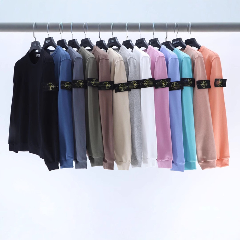 Island Long-Sleeve Stone Cross-Border Loose Island Micro Export Overseas Sweatshirt Genuine Jacket for Men and Women Trendy Round