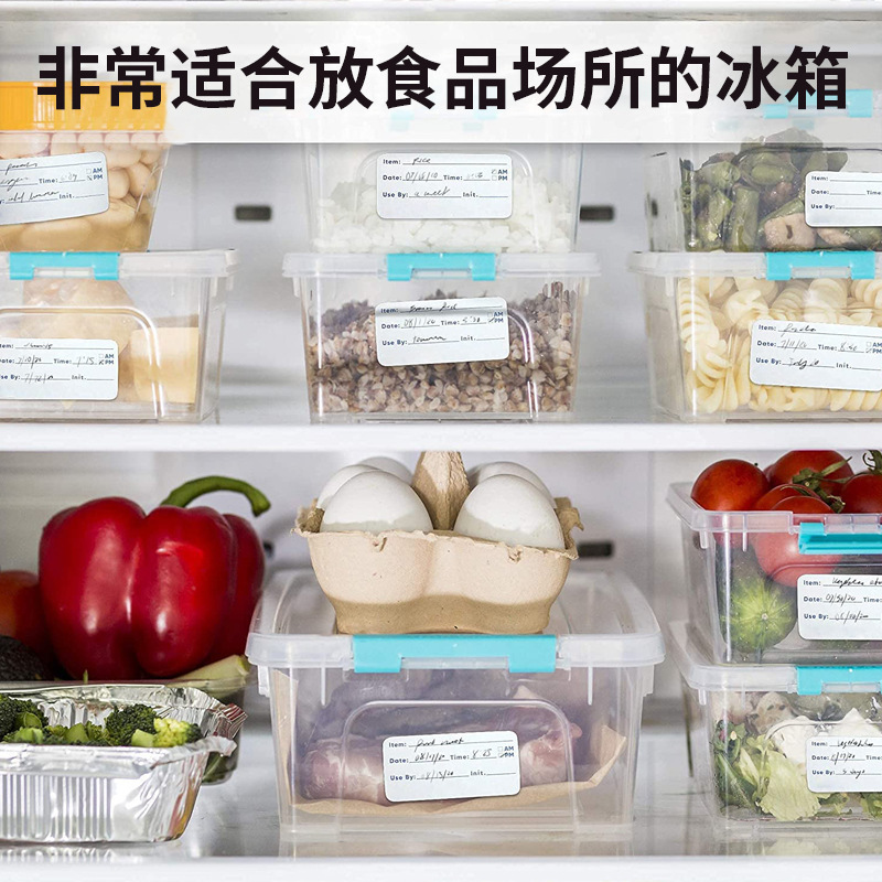 スポット卸売り赤青キッチン日付シール冷蔵庫ラベル食品保存内容マークステッカーラベル|undefined