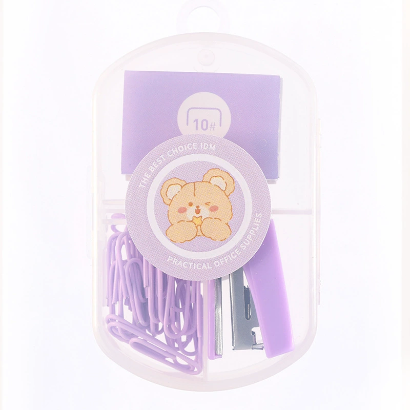 Macaron color mini booking machine student stationery combination set cute bookmaker convenience minimum nail machine