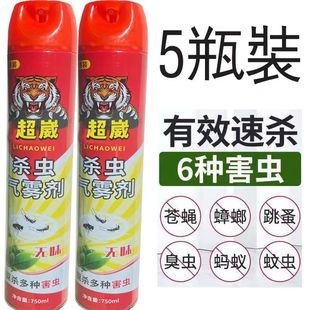 Enhanced Insecticide Aerosol 750ml to Kill Flies, Mosquitoes, Cockroaches and Ants, Household Spray, Powerful Fly Medicine