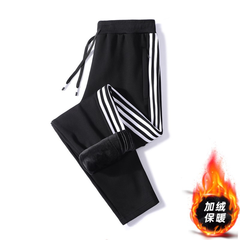 Algodón puro de cuatro colores L - 8XL grasa 95 algodón 2023 nuevo otoño y invierno para hombres tres barras sueltas y veludo