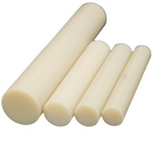 PA6尼龙棒切割件黑白绿色耐磨MC901圆棒500mm大直径实心塑料棒