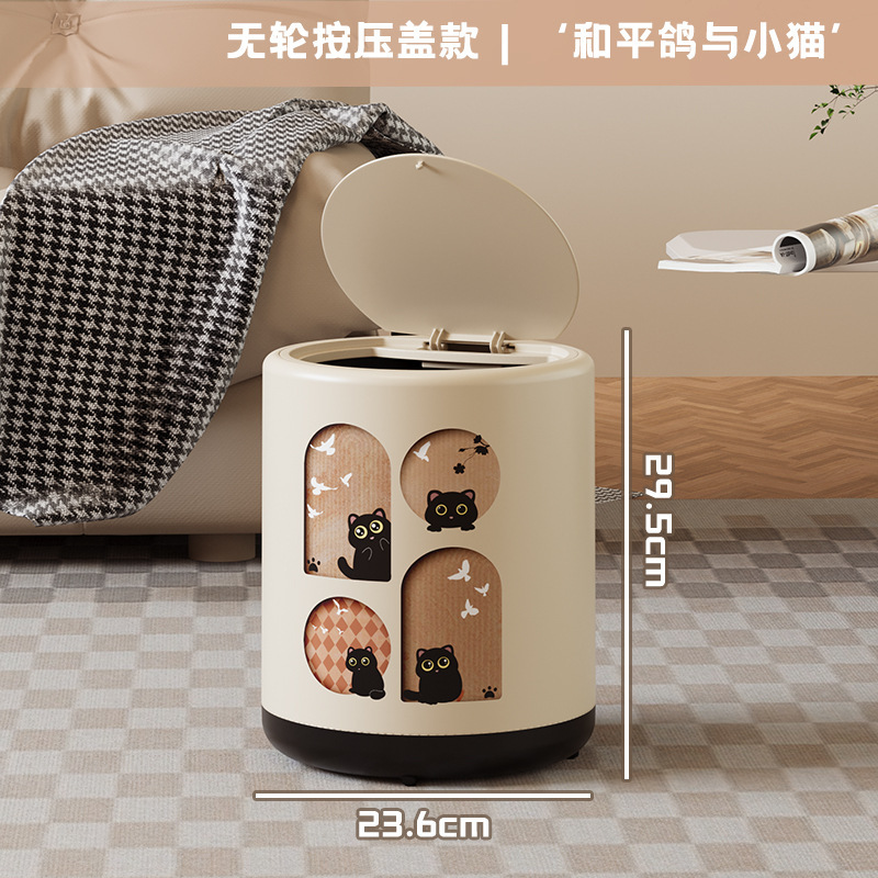 大型ゴミ箱 家庭用 高級感 トイレ キッチン キャスター付き 大容量 蓋付き リビング プラスチック 厚型 収納バケツ|undefined
