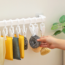 钢丝球抹布壁挂置物架洗碗布厨房清洁手套碗巾百洁布沥水架挂钩