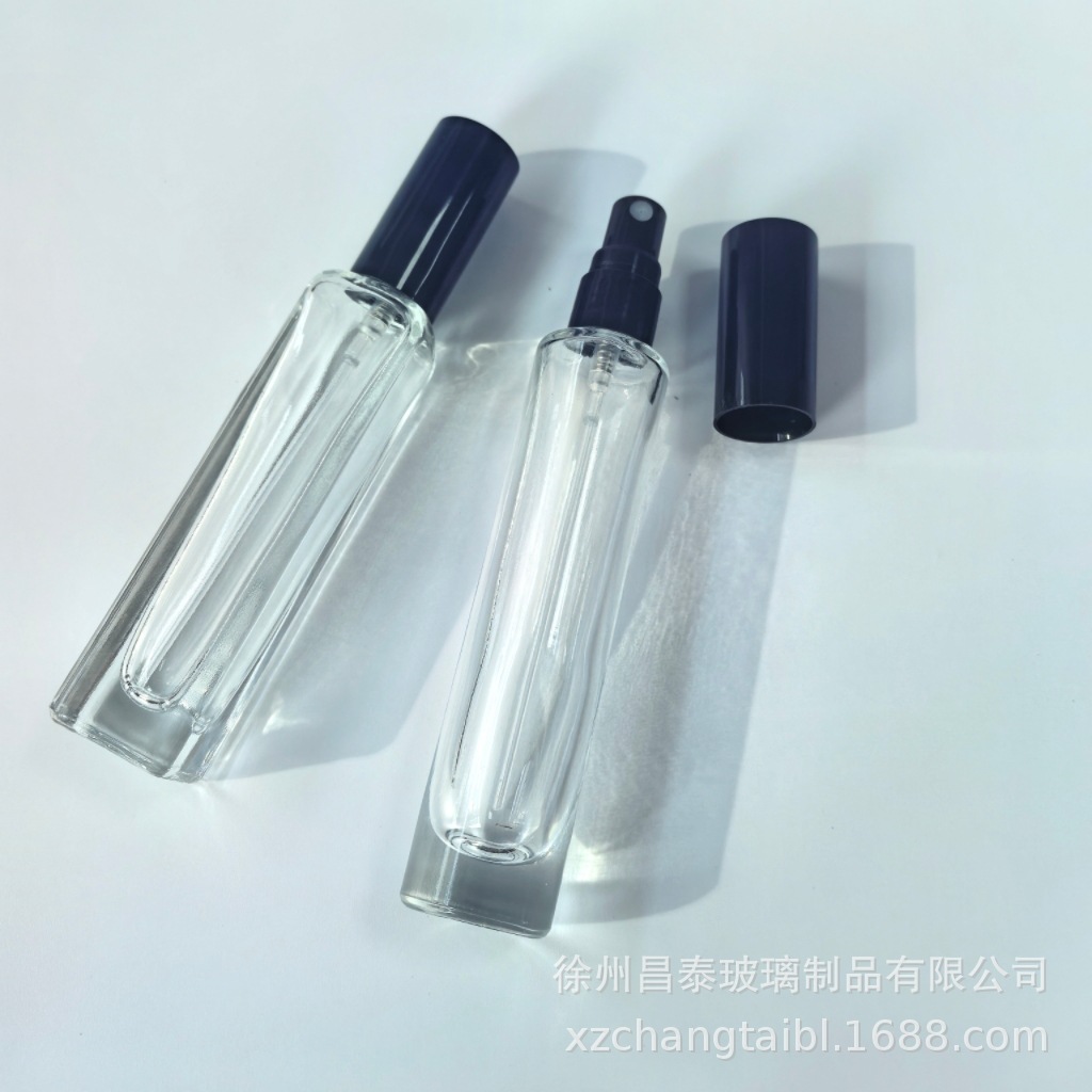 15ml塑料喷头香水瓶特高方形小样分装瓶玻璃瓶圆形化妆品瓶喷雾瓶