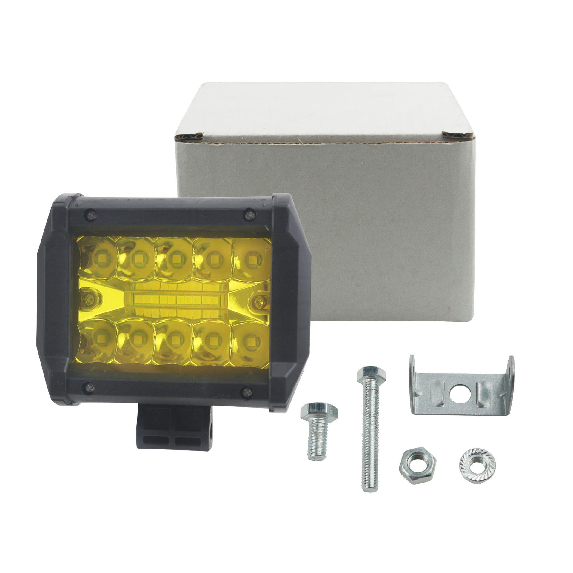 Car-Specific Led Yellow Light 4inch Inspection Spotlight 60W Off-Road Spotlight Headlight Modification Auxiliary Super Bright