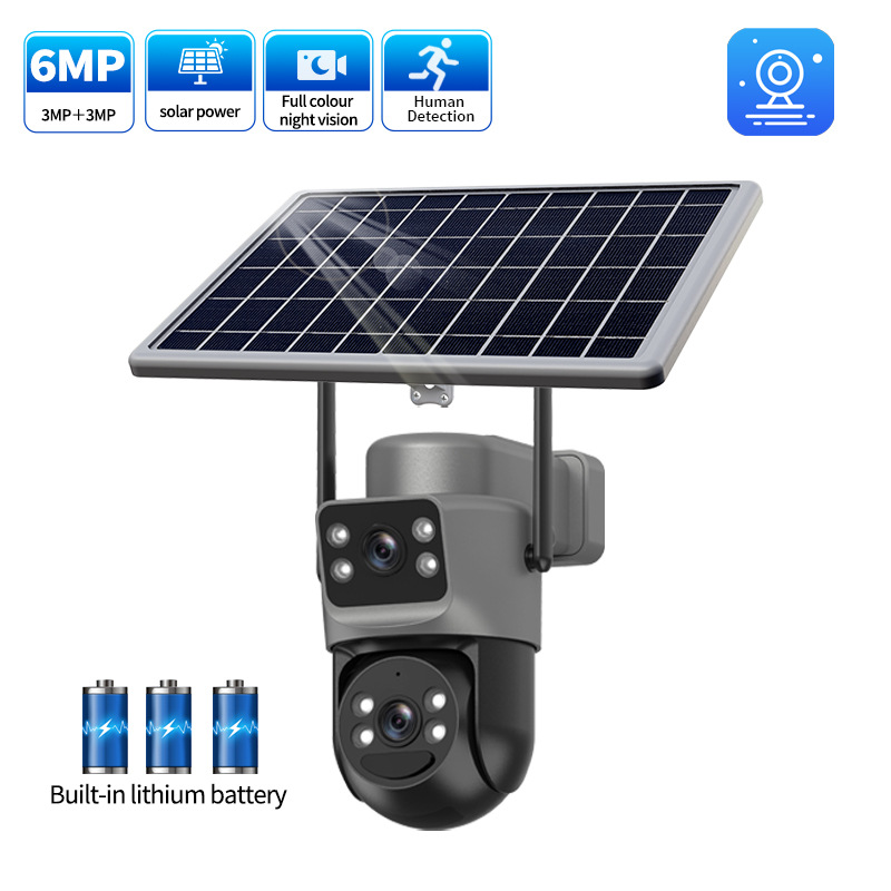 Cámara de monitoreo solar binocular 4G baja potencia cámara inalámbrica impermeable HD monitor a color completo image 5