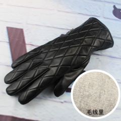男性羊皮手袋冬にベルベットをつけて保温して冬のタッチパネルに乗って防寒羊皮手袋男