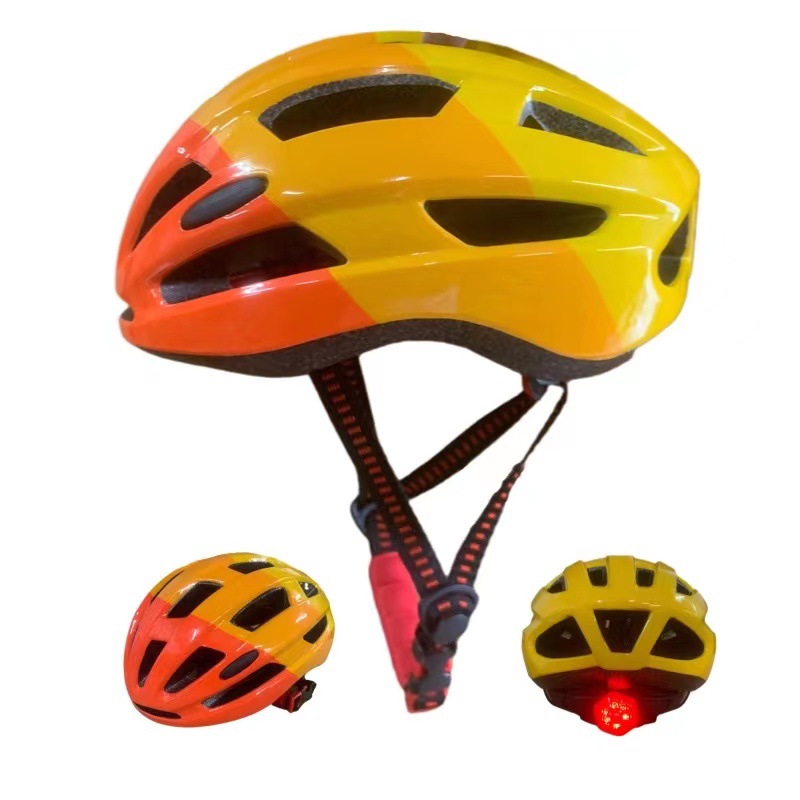 Casco infantil con luces para verano, apto para niños y niñas, para patinaje sobre ruedas, scooter y bicicleta, ligero para paseos nocturnos, protección de seguridad.