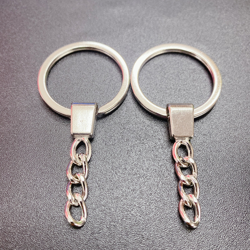 クロスボーダー ステンレス製キーホルダー チェーン付き DIY フィギュア 吊り下げバックル アクセサリー チャーム ペンダント チェーン|undefined
