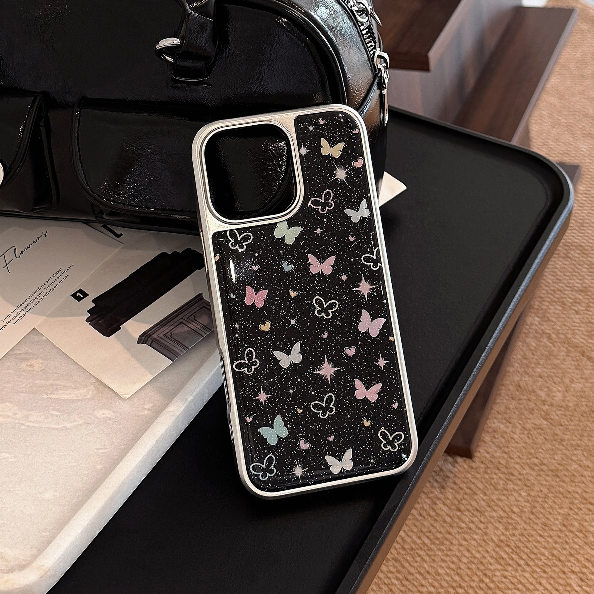 Protective Phone Case With Star And Butterfly Pattern For Iphone_voghion.com