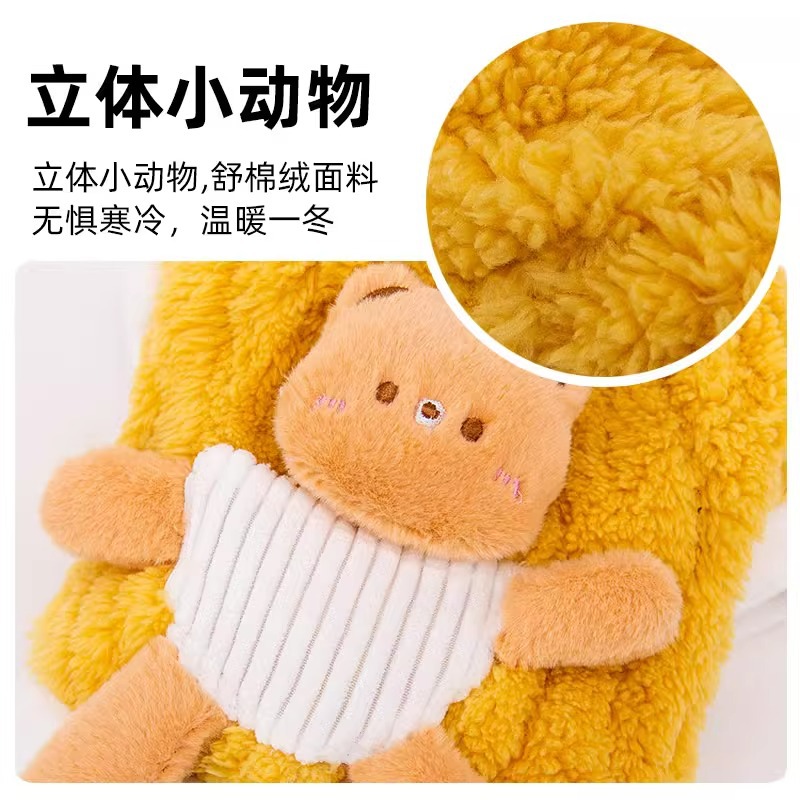 Estilo coreano lindo de dibujos animados de otoño e invierno perro de dos patas de lana medio y pequeño perro gato suéter Teddy ropa para mascotas