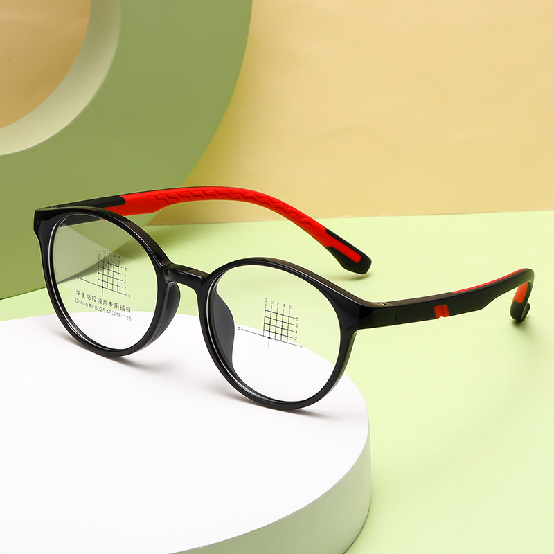 46新款防藍光手機眼鏡TR90平光鏡手機護目鏡軟硅膠兒童眼鏡架8025